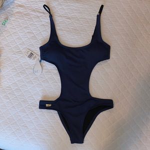 Denim Blue Swimsuit, Size Small, NWT